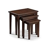 Julian Bowen Cleo Nest of Tables, Mahogany