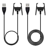 AWINNER Charger Compatible for Fitbit Charge 2- Replacement USB Charger Charging Cable Compatible for Fitbit Charge 2 with Cable Cradle Dock Adapter (2-Pack)