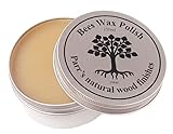 Beeswax Polish for wood & furniture- clear finish- 100% Organic - 250ml - contains no solvent- all natural & eco friendly - protects & enhances all wood