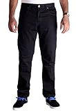 Huxlay Bros HB's Motorbike Kevlar Jeans, 32W / 30L, Black