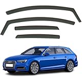 Set Of 4 Wind Deflectors Compatible with AUDI A4 S4 Avant 5-door Estate/Wagon 2016 2017 2018 2019 2020 2021 2022 2023 2024