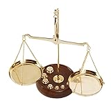 IBA Indianbeautifulart Apothecary Scale Vintage Collectible Brass Weight Scale Home Decor Antique Weight Balancing Scale Taraju