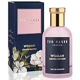 Ted Baker Woman Pink Limited Edition Eau de Toilette, Women’s Perfume with Lily, Jasmine, Amber and Sandalwood Blend, Delicate and Fresh Scent for Her – 100ml