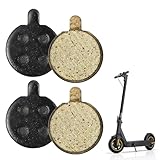 Brakes Pads for Xiaomi M365, 4pcs Electric Scooter Bike Brake Pads Replacement Resin Disc Brake Pads for Bicycle Round Accessories for Xiaomi Mi 1S Essential Pro 2 M365 Pro E-Scooter