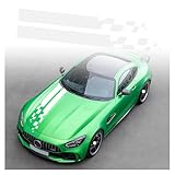 Car Hood Stripe Sticker, for Benz AMG GT A C GLC AMG AMG CLA CLK Racing Decal Stickers for Auto Body Side, Modified Stripe Decal Decoration,D