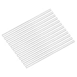 PATIKIL 8 Inch Glass Tubes, 12 Pack Borosilicate Long Glass Pipes Tubing Blowing Tube for Making DIY, Transparent