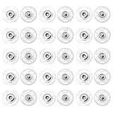 15 Pairs Transparent Press Studs Snap Fasteners, Clear Poppers Fasteners and Snap Buttons, Plastic Press Studs for Clothing DIY Sewing Craft Coats Shirts Jackets and Clothes Repair Accessories