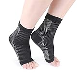 Dr Sock Soothers Socks, Casiz Doctor Developed Copper Infused Foot Compression Sleeves for Pain Relief, Arthritis, Recovery, Weak and Ankle Injury