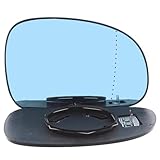 XYZ Parts Wing Door Mirror Glass Heated Aspherical Wide Angle Compatible with Peugeot 406 Mk2 Coupe 1999-2003 Drivers Side Right Hand UK Replacement
