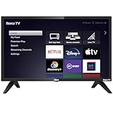 RCA Roku TV 24" Smart TV, 24 Inch HD Television with AppleTV BBC Netflix Freeview, DVB-T2/T Dolby Audio 3 x HDMI 1 x USB Port, Ideal Small Screen for Small Lounge or Kitchen