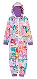 Squishmallows Girls Onesie with Hood Warm Fleece All in One Hooded Squish Squad Pyjamas Kids Fleece Pjs Loungewear 7-8 Years Multi