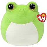TY Snapper Frog Squish a Boo 14 Inches - Squishy Beanies for Kids, Baby Soft Plush Toys - Collectible Cuddly Stuffed Teddy