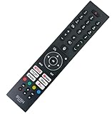 Genuine Replacement Remote Control For Bush RC45137T Compatible with 43FT24CA 40FT24CA 32FT24CA Smart Full HD HDR10 LED TV With Tik Tok Button