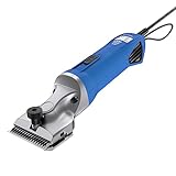 Masterclip Hunter Horse Clipper - Mains Powered Heavy Duty Horse Clippers Fitted with A2 Fine Cut Blades - Suitable for All Coat Types [Blue]