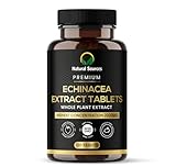 Natural Sources Echinacea Tablets UK - (2000 mg from 10:1 200mg) Whole Plant Extract Tablets Highest Strength - Produced in The UK – No Artificial Additives – Non-GMO – Gluten Free