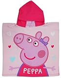 Peppa Pig Poncho Towel for Kids, Polyester