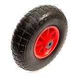 13 Inch Solid Wheel & PU Tyre 4.00-6 Puncture Proof Flat Free 16mm Bore Wheelbarrow Barrow Cart Trolley 13x4