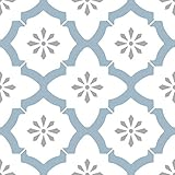 WallPops FP2943 Alfama Peel & Stick Floor Tiles, Multi-Colour, 12 x 12 inches