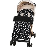Baby Star Print Footmuff for Pushchair Universal Baby Stroller Cosytoes Liner Soft Polar Fleece Buggy Padded Warm Thick Baby Sleep Bag Newborn Windproof Blanket Swaddle Pram Wrap Infant Foot Muff