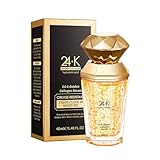 24k Gold Serum for Face, 24k Gold Collagen Face Serum, Anti-Wrinkle Tightly Lock in Moisture Firm and Rejuvenate the Skin Makes Skin More Elastic and Full 40ml