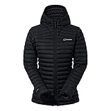 Berghaus Women's Nula Micro Synthetic Insulated Jacket | Water Resistant Coat | Lightweight | Warm, Black/Black, 16