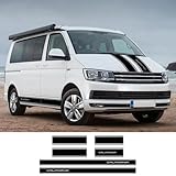 LYABYT Van Stickers Car Back Door Side Camper Auto Vinyl Decals,for VW Multivan Transporter T4 T5 California T6 30 Edition