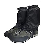 HomDSim Leg Gaiter Waterproof Anti-tear Ankle Gaiters Outdoor Hiking Walking Climbing Hunting Snow Legging Gaiters (Black)