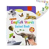 My First English Sound Toys – English Learning Talking Book for Kids 2-6 Years Old,470+ Words,21 Themes,Fun Word Game Book for Educational Language,Interactive Alphabet Sound Book for Toddlers Gift
