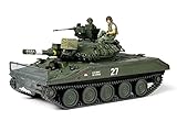 Tamiya TAM35365 Militär 35365-1:35 US M551 Sheridan Vietnam, Model Building, Plastic Construction kit, Unvarnished, Green
