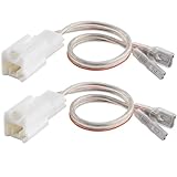 NuIth Front Rear Speaker Wire Harness for 2018-2022 Toyota Camry/RAV4/Tacoma/Corolla/Highlander/Avalon, Dash Tweeter Speaker Harness for 2014-2017 Lexus is CT, 2 PCs