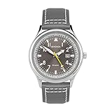 SEKONDA Men's Quartz Watch with Grey Dial Analogue Display and Brown Leather Strap 3882.27