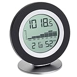 TFA Dostmann Digital barometer thermometer hygrometer COSY BARO, 35.1154.01, suitable for the WeatherHub SmartHome system, easy installation, indoor, black