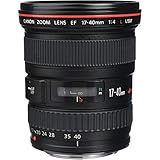 Canon EF 17-40 mm f/4.0 L USM Ultra-Wide Angle Canon EF Zoom Lens - Black (Renewed)