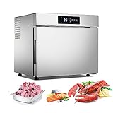 Kolice Commercial 32L Countertop Shock Freezing Blast Chiller, Chest Freezer, Freezer Cabinets for ice cream, pastry, seafood, desserts, meat-Lowest Temperature -35C(-31°F)