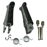 EJUOYO Foot Pegs Pedal bracket Front Footrest Foot Pegs Fit For Honda CBR600F 1999-2006 CBR600F4i 2001-2006 CB600F Hornet 600 2007-2010 CB400 VTEC 1999-2013