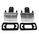 SHLPDFM 2 pcs/set 2835 SMD LED Licence Plate Light Rear Number Plate Lamp 6340A3 Compatible with Peugeot 206 207 306 307 308 406 407 Citroen C3 C4 C5