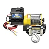 Superwinch 1331200 UT3000, 12 VDC winch, 3,000lb/1360 kg with mount plate, Roller Fairlead & 12' remote