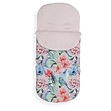 Universal Baby Stroller Pram cosytoes Liner Buggy Padded Luxury Footmuff (Roses/Baby Pink)