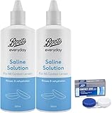 Boots Everyday | 2X Saline Solution 360mL + 1x Contact Lens Case | Bundle
