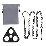 UESDU Camping Tripod for Cooking, Portable Campfire Tripod Stainless Steel Outdoor Triangle Frame Bonfire Rack for Hanging Pot Easy Storage