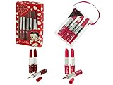 Betty Boop Limited Edition Deluxe Wide Range Stationary-Choose Your Option (Deluxe Lipstick Pen Set Of 6)