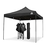 All Seasons Gazebos 3x3m Heavy Duty Fully Waterproof Pop up Gazebo With Accessory Pack - Black