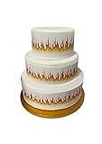 Orange Trading Dartmouth LTD A4 Edible Decor Icing FIRE Border Edible Cake Topper Decoration