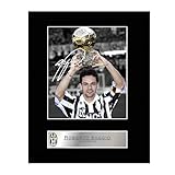 Roberto Baggio Print Signed Mounted Photo Display