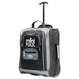 Aerolite MiniMAX 30L EasyJet 45x36x20 Maximum Size Cabin Hand Luggage Under Seat Trolley Backpack Carry On Cabin Hand Luggage Bag with 2 Year Warranty Black