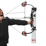 Sindipanda Compound Bow and Arrow Set for Teenagers, for right-hand bow drawing Archery Bow Kit For Archery Target Practice With 12 Arrows And Target Paper And Arrow Rest And Arm Guard..., 16-29Lbs