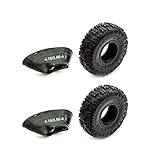 Set of 2x Tyres & 2 x Innertubes 4.10-4 Knobbly Off Road Tread Mini Moto Quad Bike ATV 4 Inch