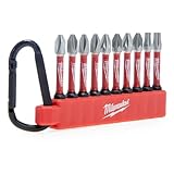 Milwaukee - Shockwave Impact Duty Screwdriver Bit Carabiner Set 10 Piece, Variety Pack