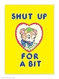 Official Magda Archer Postcard - ‘Shut Up For A Bit’ - Funny Postcards - Magda Archer Art - A6 Print - Artistic Postcard