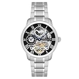 Thomas Earnshaw Men's ES-8006-11 Automatic Watch with Black Dial Analogue Display and Silver Stainless Steel Bracelet